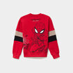 Sweat col rond Spider-Man rouge gar&ccedil;on