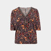 T-shirt manches 3/4 noir femme grande taille