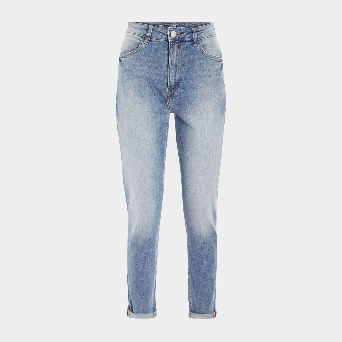 Jeans mom taille haute denim double stone femme