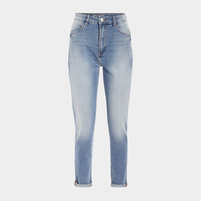 Jeans mom taille haute denim double stone femme