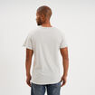 T-shirt col tunisien manches courte gris clair homme