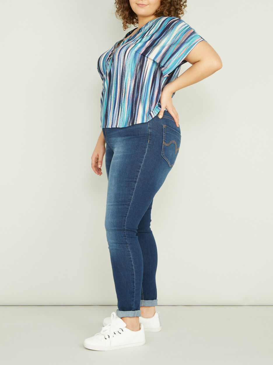 Jean taille haute femme hot sale ronde
