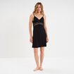 Nuisette courte avec dentelle noir femme