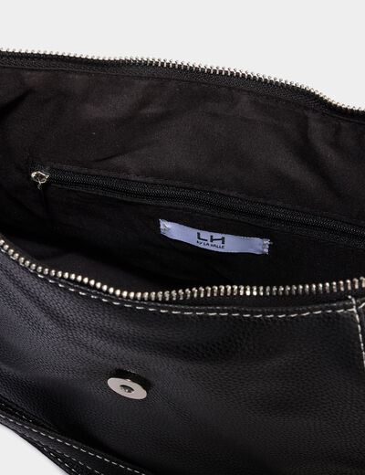 Sac port&eacute;-&eacute;paule rectangulaire noir femme