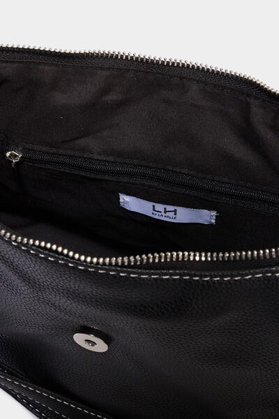 Sac port&eacute;-&eacute;paule rectangulaire noir femme