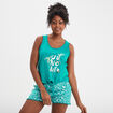 Ensemble pyjama 2 pièces vert femme