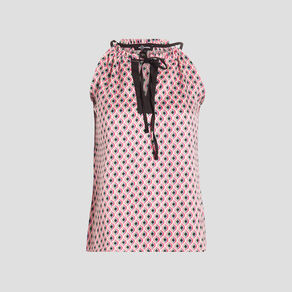 Blouse sans manches rose fushia femme