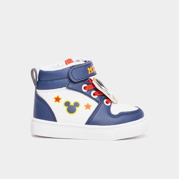 baskets montantes zippees mickey multicolore bebeg Baskets montantes zippées Mickey multicolore bébé garçon