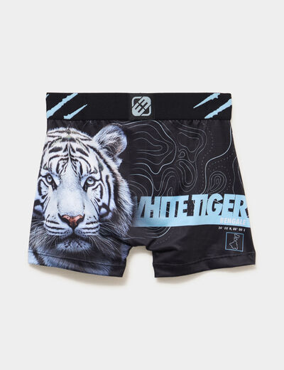 Boxer taille &eacute;lastiqu&eacute;e bleu gar&ccedil;on