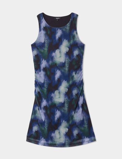 Robe courte sans manches Liberto violet femme