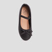 Ballerines avec noeud noir fille