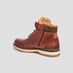 Bottines en cuir marron homme
