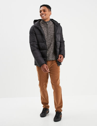 Pantalon chino velours coton Creeks taupe homme