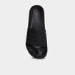 Mules &agrave; bride large bout rond noir homme