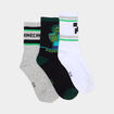 Lot 3 paires chaussettes Minecraft vert gar&ccedil;on