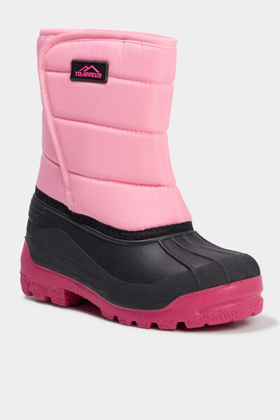 Bottes de neige fourr&eacute;es rose fille