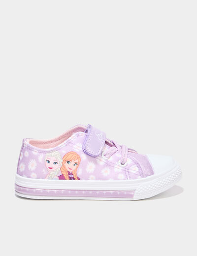 Tennis lumineuses bout renforc&eacute; Frozen parme fille