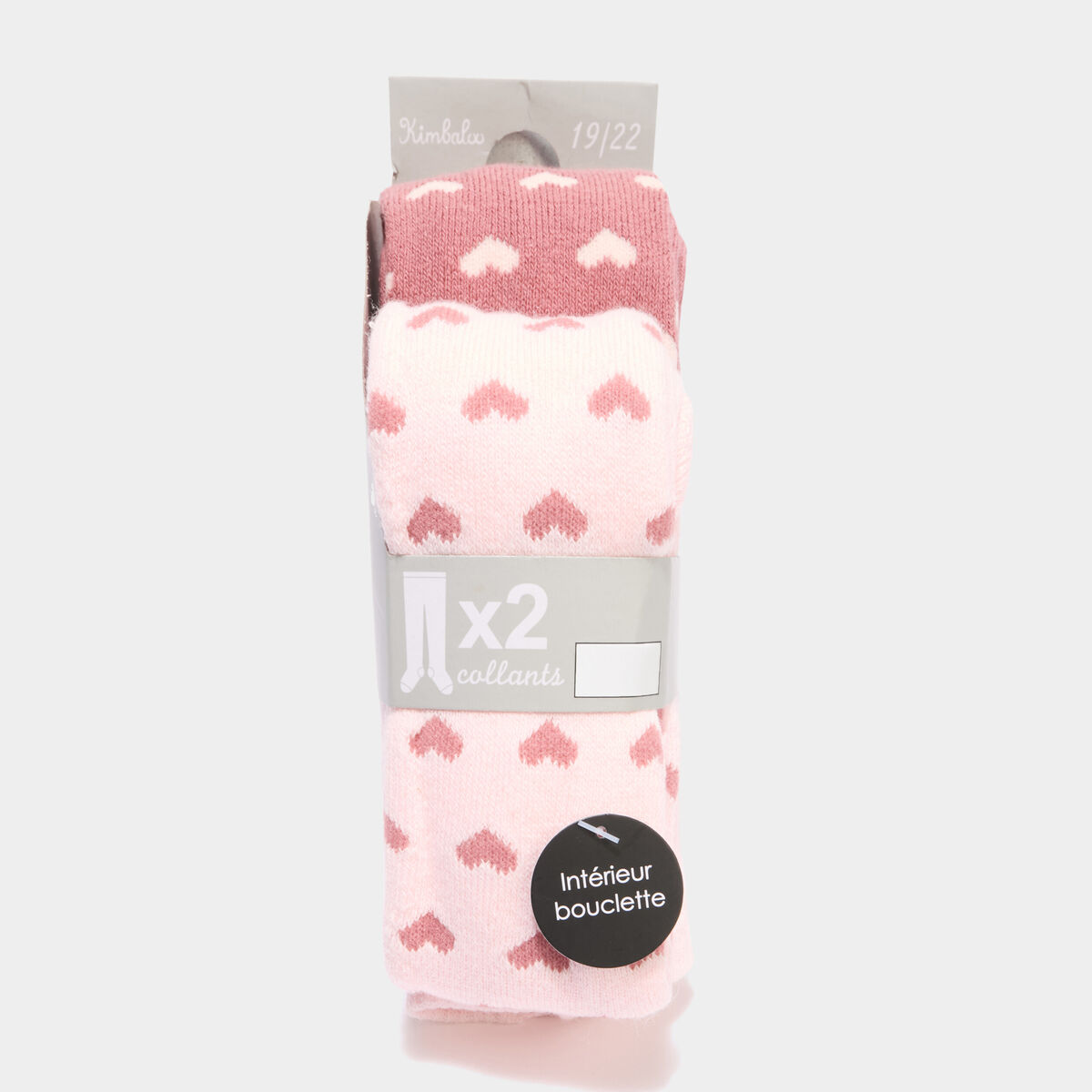 Lot 2 collants opaques rose fushia b&eacute;b&eacute; fille