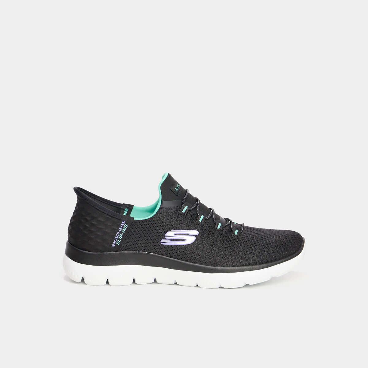 Baskets running Slip-ins Skechers noir femme