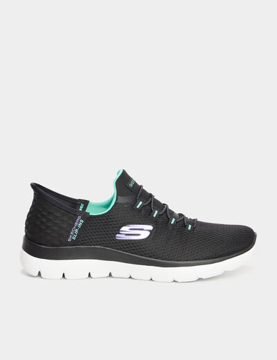 Baskets running Slip-ins Skechers noir femme
