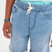 Bermuda taille élastiquée Creeks denim double stone garçon