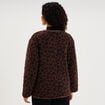 Veste polaire r&eacute;versible et matelass&eacute;e marron fonc&eacute; femme