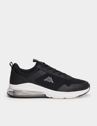 Baskets running &agrave; lacets Kappa noir homme