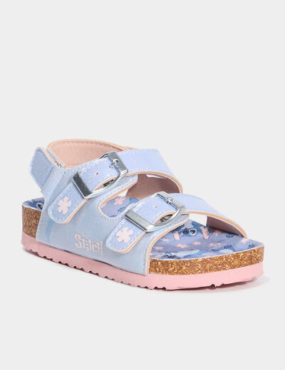 Sandales à paillettes Stitch bleu fille