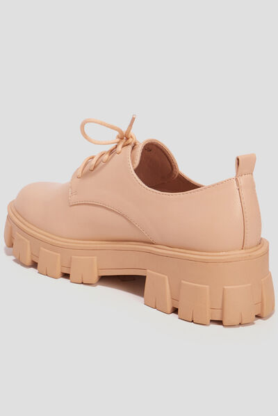 Derbies à lacets Liberto sable femme