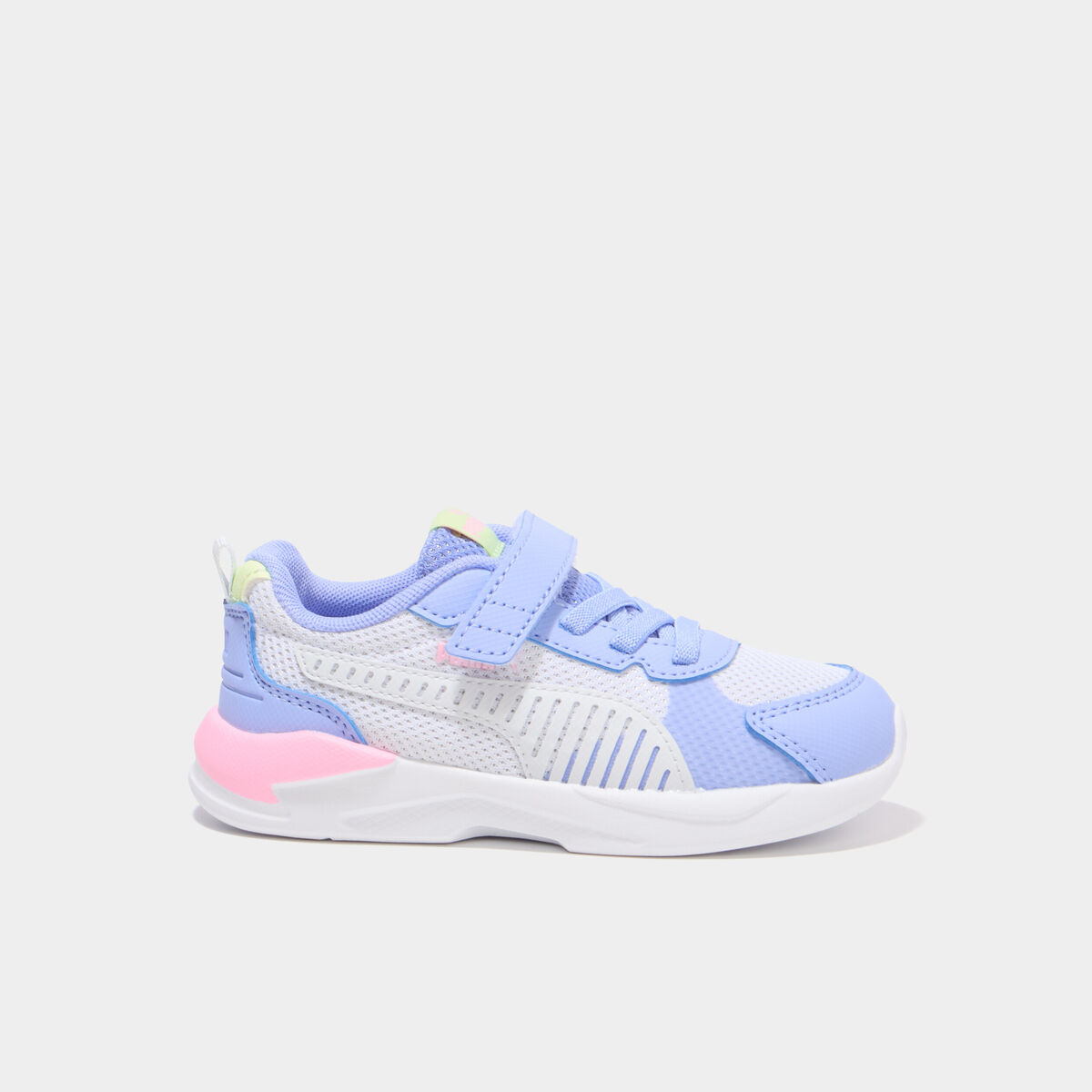 Baskets running &agrave; scratchs Puma XRAY violet fluo fille