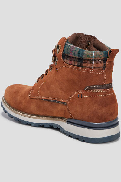 Bottines à lacets Trappeur marron cognac homme