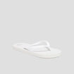 Tongs semelle plate blanc femme