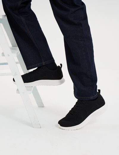 Baskets running noir homme