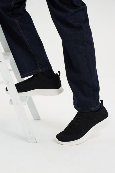 Baskets running noir homme