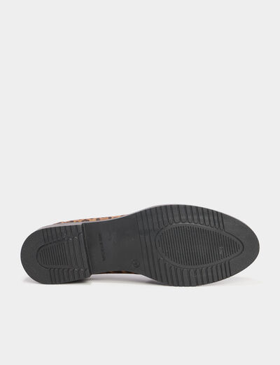 Mocassins en cuir multicolore femme