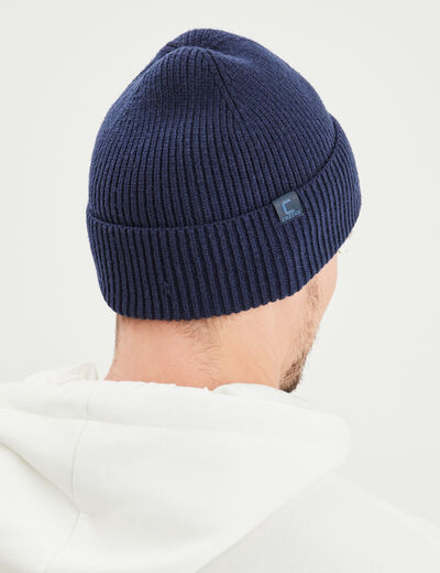 Bonnet tricoté Creeks bleu marine homme