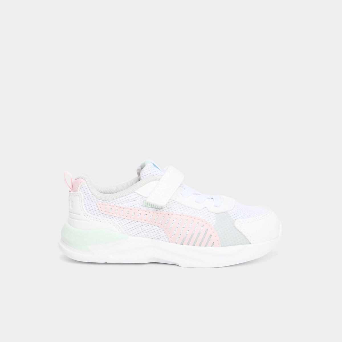 Baskets running &agrave; scratchs Puma XRAY vert pastel fille