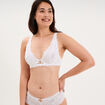 Soutien-gorge foulard dentelle blanc femme