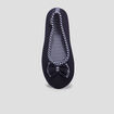 Chaussons ballerines Isotoner bleu marine femme