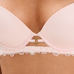 Soutien-gorge maxi push-up padd&eacute; rose clair femme