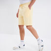 Short de jogging en molleton jaune clair homme