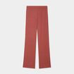 Pantalon effet gaufré taille élastiquée vieux rose femme