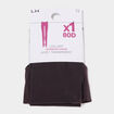Collants int&eacute;rieur polaire marron fonc&eacute; femme