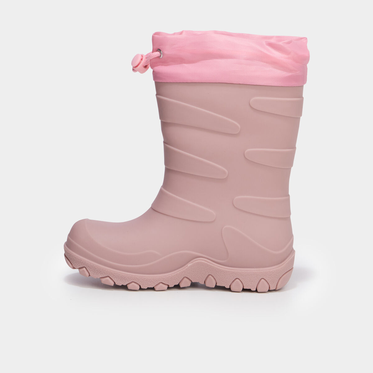 Bottes de pluie doubl&eacute;es rose fille