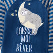 Ensemble pyjama pantalon pilou bleu marine garçon