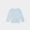T-shirt manches longues coton bleu ciel bébé garçon