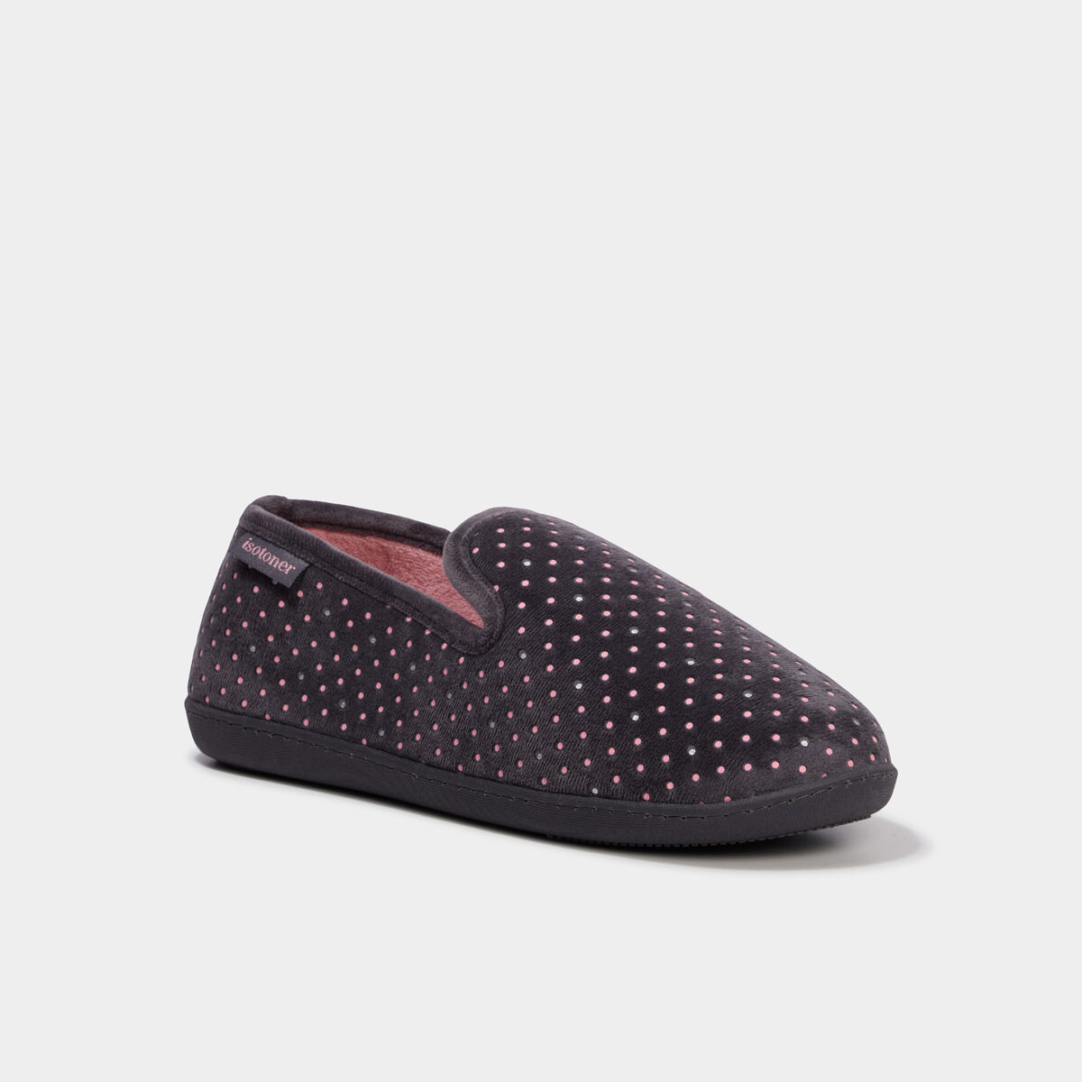 Chaussons Isotoner rose femme
