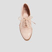 Derbies à lacets avec perforations rose femme
