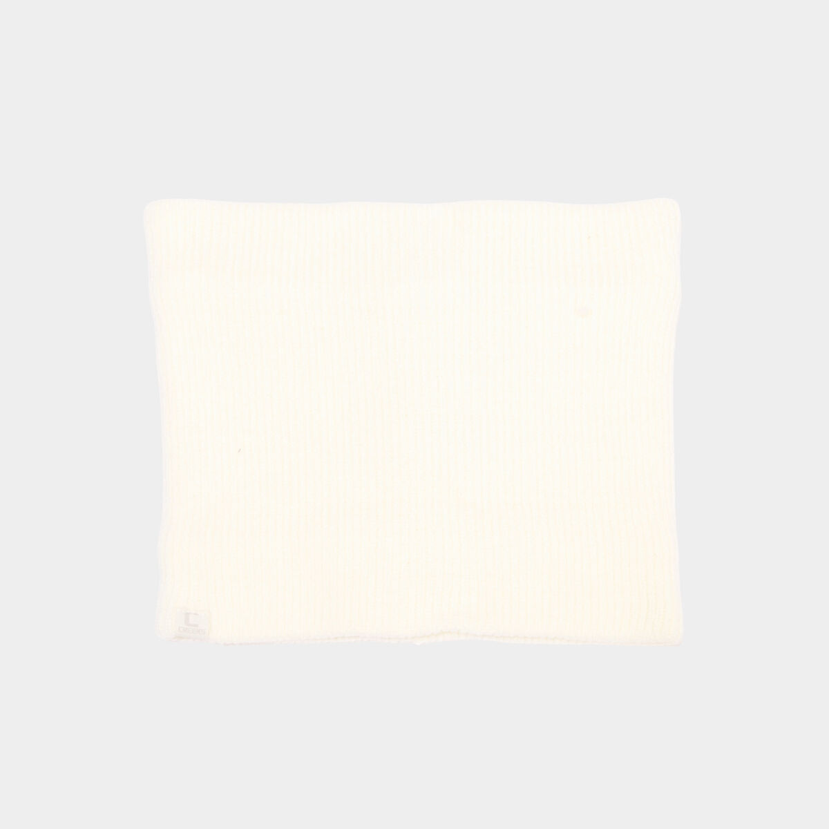 Tour de cou tricot&eacute; doubl&eacute; ivoire femme