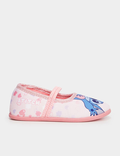 Chaussons ballerines Stitch rose fille